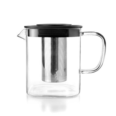 IBILI - Kettle with Square filter, 0.6 liters, Borosilicate and 18/10 Stainless Steel