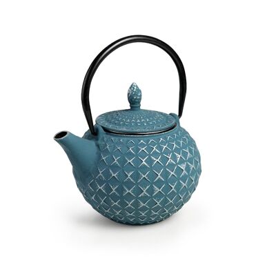 IBILI - Daca cast iron teapot, 0.85 liters, Enameled interior, Suitable for induction