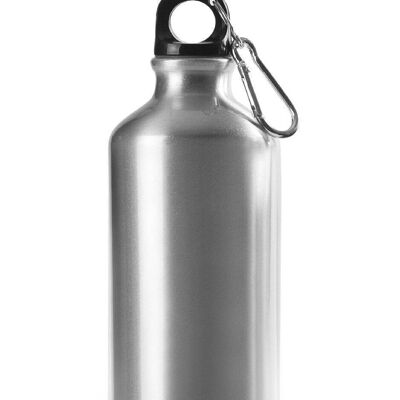 IBILI - Alpine Satinflasche 300 ml, Aluminium, wiederverwendbar, mit Karabiner