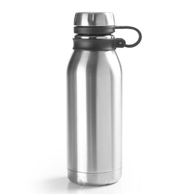 IBILI - Luxe satin thermos bottle 500 ml, 18/10 stainless steel, double wall, reusable