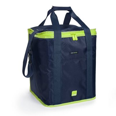 IBILI - Hella Linen and Polyester Isothermal Bag with 3 Layers - 30 liters capacity - Keeps Drinks Cold for 7 Hours - Elegance and Functionality for your Travels and Picnics