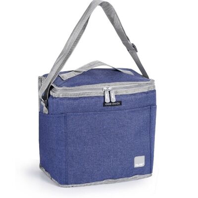 IBILI - Dalvik Linen and Polyester Isothermal Bag with 3 Layers - 10 liters capacity - Keeps Drinks Cold for 7 Hours - Elegance and Functionality for your Travels and Picnics