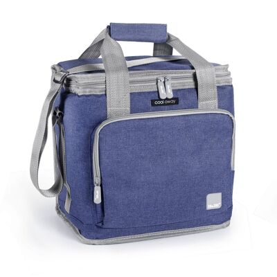 IBILI - Dalvik Linen and Polyester Isothermal Bag with 3 Layers - 15 liters capacity - Keeps Drinks Cold for 7 Hours - Elegance and Functionality for your Travels and Picnics