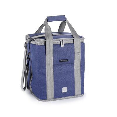 IBILI - Dalvik Linen and Polyester Isothermal Bag with 3 Layers - 20 liters capacity - Keeps Drinks Cold for 7 Hours - Elegance and Functionality for your Travels and Picnics