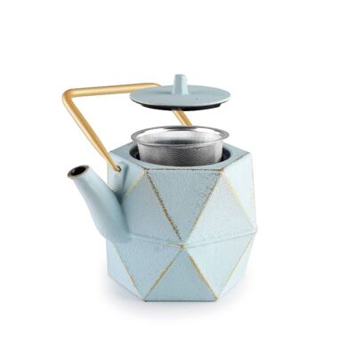 IBILI - Kerala cast iron teapot, 1.2 liters, Enameled interior, Suitable for induction