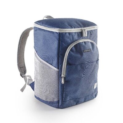 IBILI - Dalvik Linen and Polyester Isothermal Cooler Backpack with 3 Layers - 21 liters capacity - Keeps Drinks Cold for 7 Hours - Elegance and Functionality for your Trips and Picnics