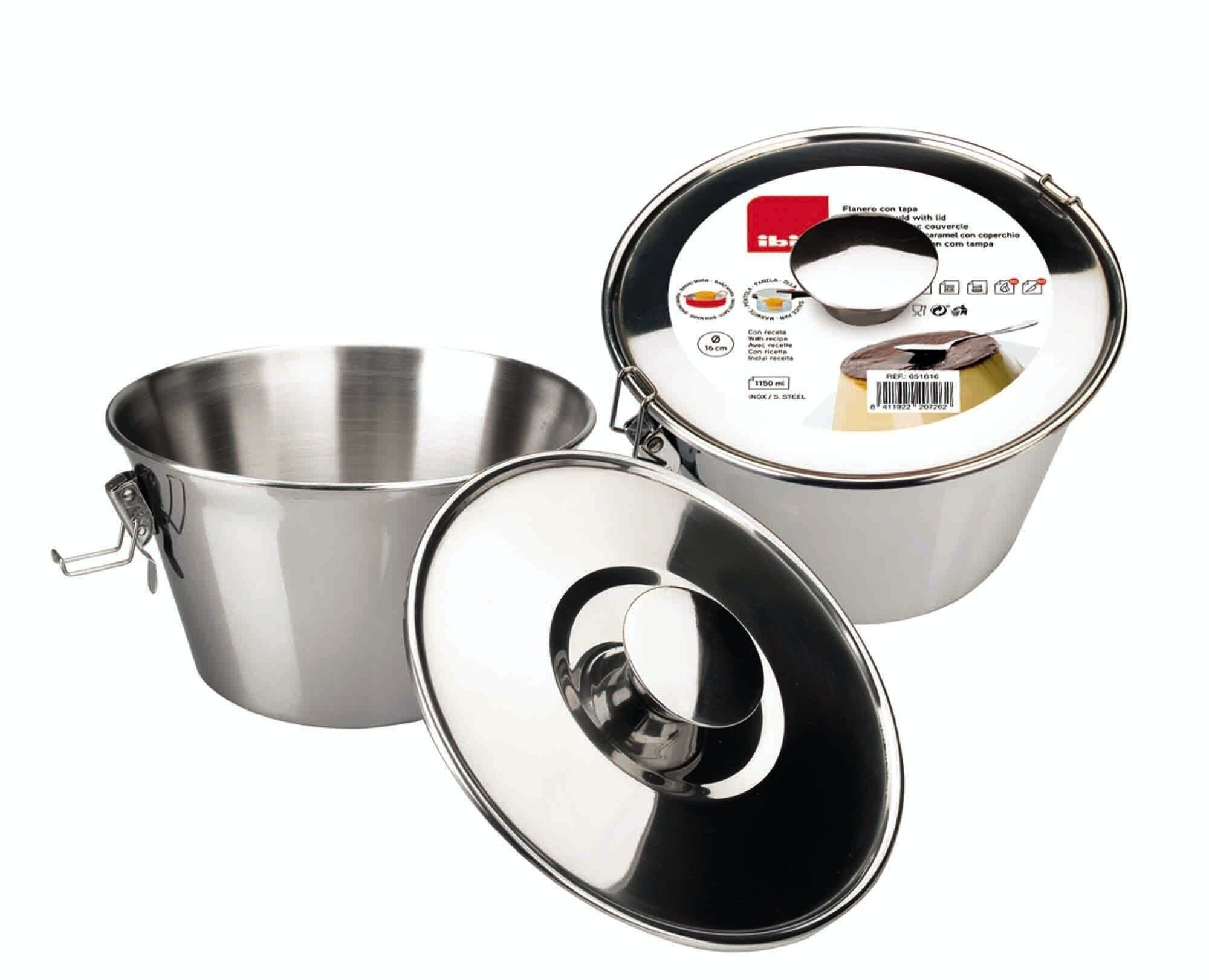 IBILI - Flanero con coperchio e chiusura inox 18 cm