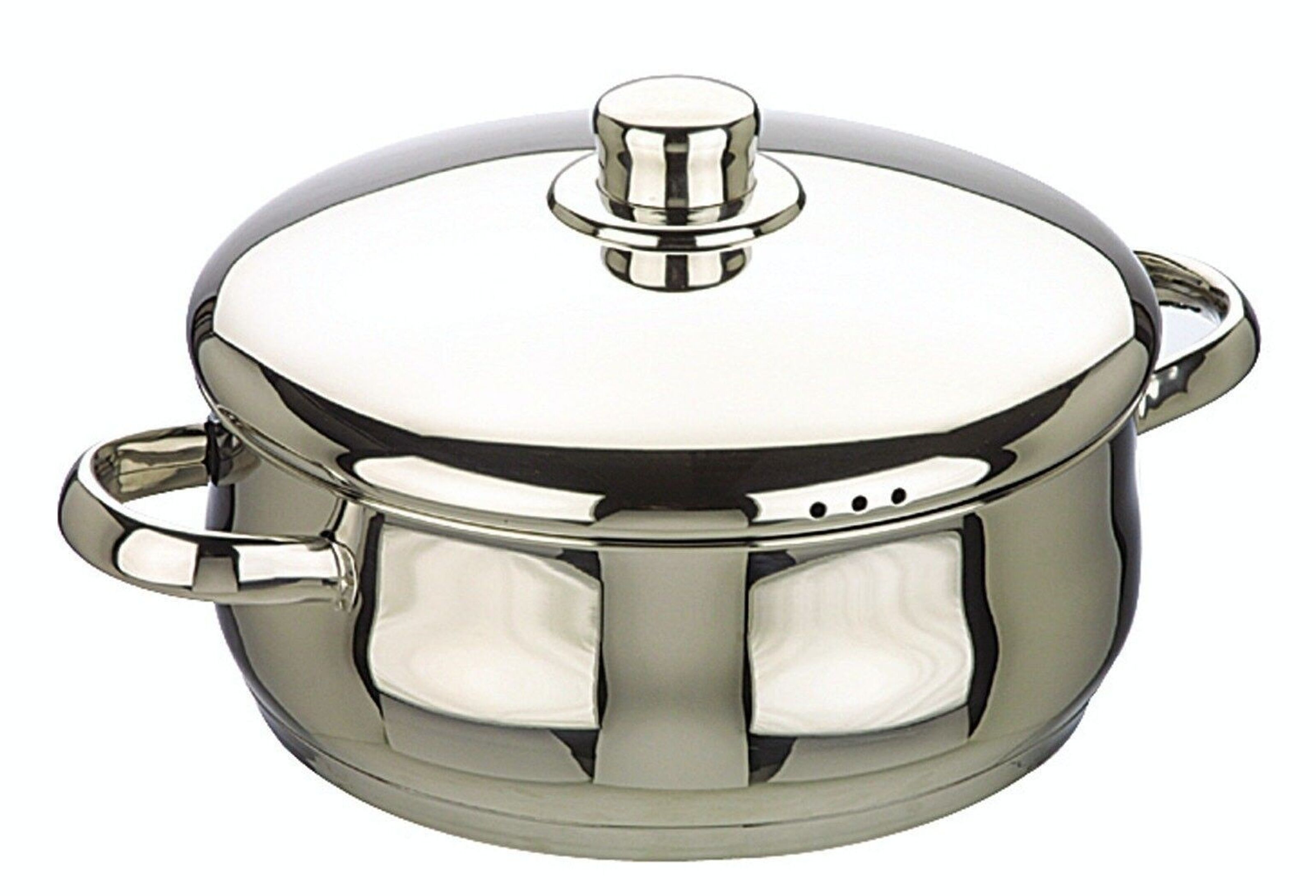 Karaca Bianca 304 Stainless Steel Induction Casserole with Lid