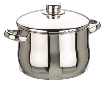 IBILI - Marmite avec couvercle Oslo, 24 cm, Inox, Compatible induction