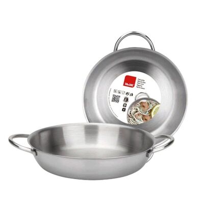 IBILI - Prism Casserole, 14 cm, Stainless steel, Suitable for induction, Portions