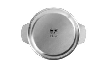 IBILI - Assiette de service en inox 24 cm 8