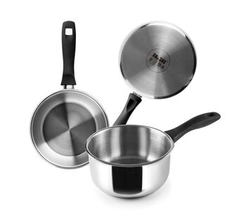 IBILI - Casserole induction, 14 cm, Inox, Adaptée à l'induction 1