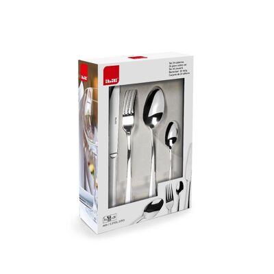 IBILI - Set di 24 posate in acciaio inox