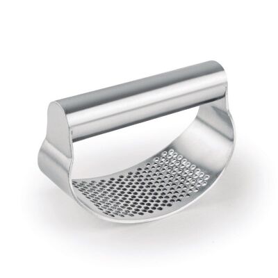 IBILI - Stainless Steel Garlic Press - 10 cm - Facilitates the Preparation of Fresh and Aromatic Garlic