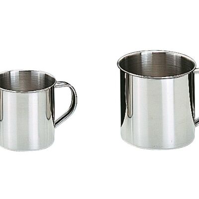 IBILI - Stainless Steel Camping Pot with Handle - 11 cm Diameter, 1 Liter - Durability and Versatility on Your Outdoor Adventures