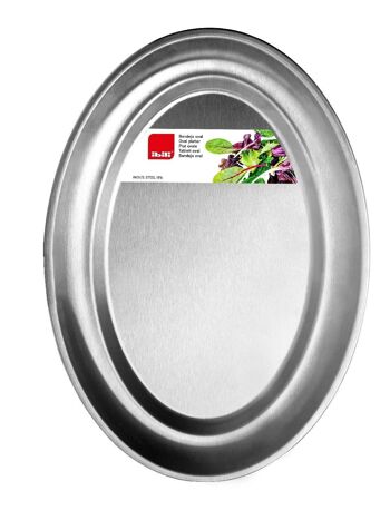 IBILI - Plateau Ovale I-CHEF Inox 18% - 25x17 cm, Épaisseur 0,5 mm - Élégance et Durabilité sur votre Table 4