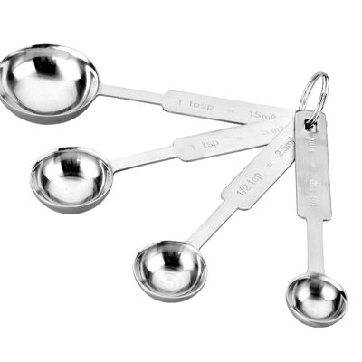 IBILI - Stainless steel measuring spoon (4 pieces)