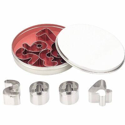 IBILI - Tinned cookie cutter numbers