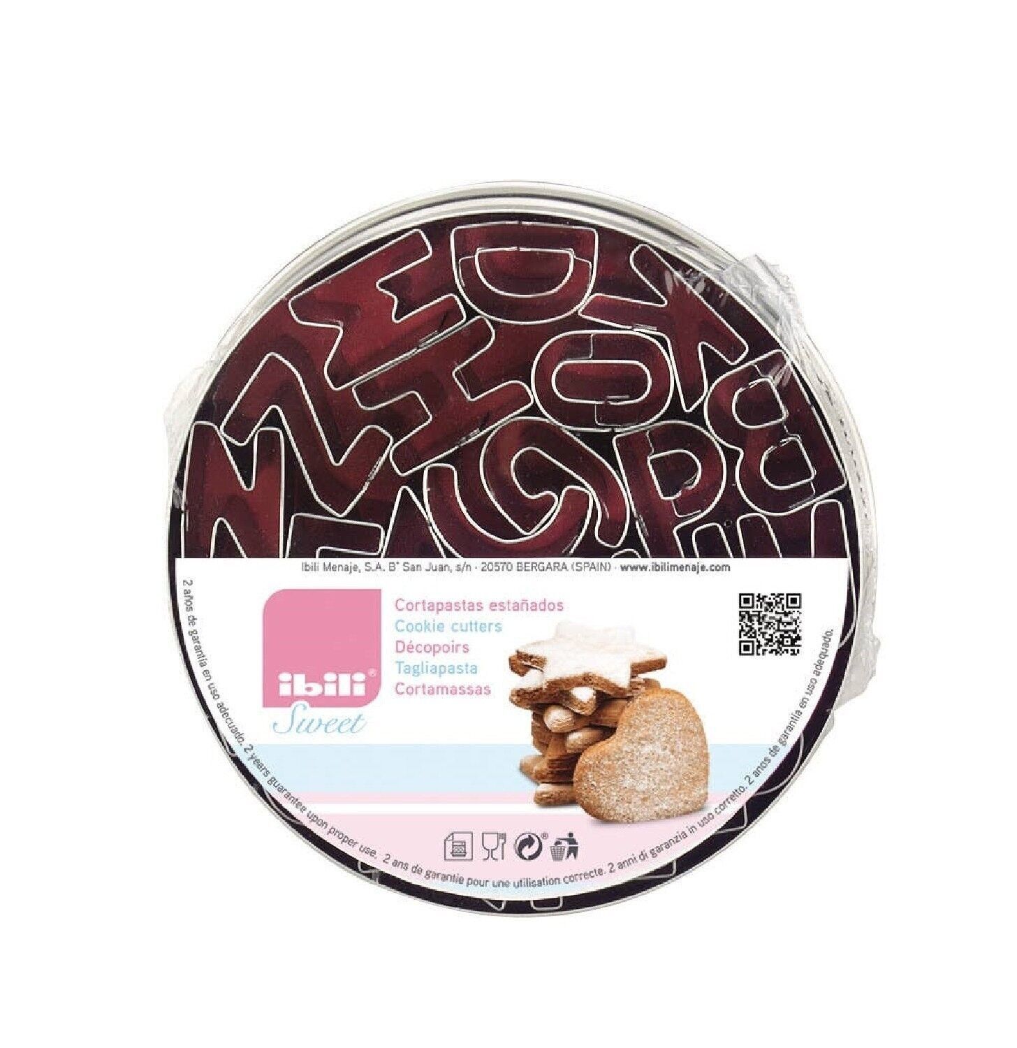 IBILI - Tagliabiscotti in scatola con lettere