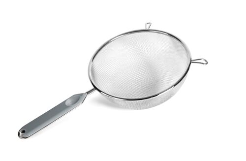 IBILI - Colador ECO de Acero Inoxidable 18/10 con Mango de Plástico - 25 cm de Diámetro - Filtrado Fácil y Preciso para tus Preparaciones