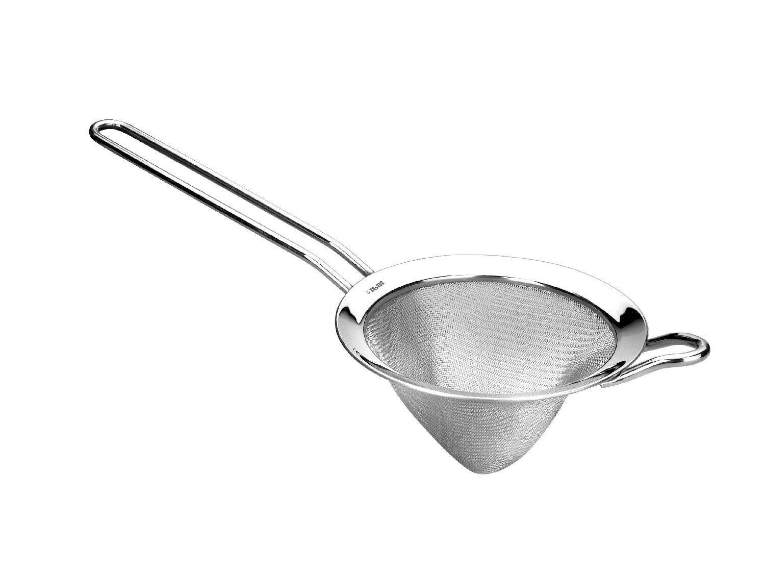 IBILI - 18/10 Stainless Steel Prism Conical Strainer - 7.5 cm Diameter - Double Mesh for Precise Filtering