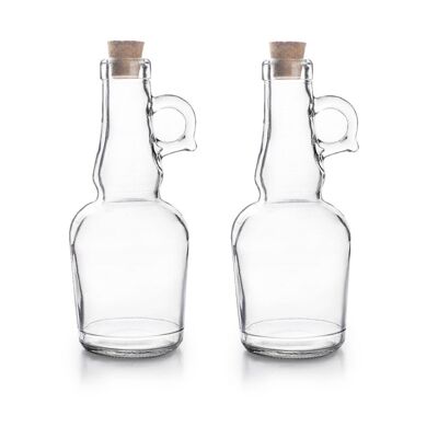 IBILI - Set 2 aceiteras eco, Cristal, 0.25 litros