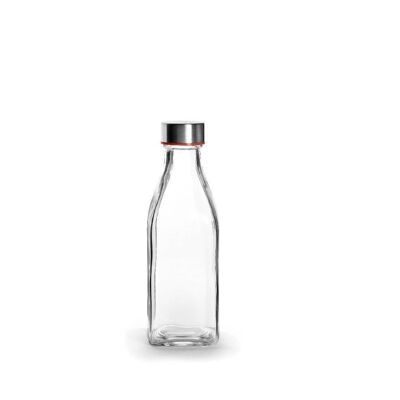 IBILI - Botella square 0.50 lt, Vidrio, Reutilizable