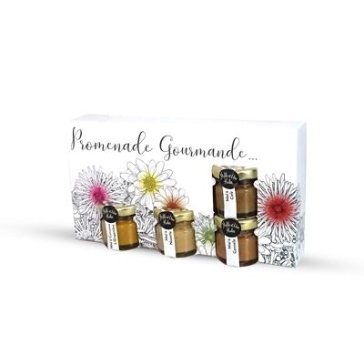 Promenade Gourmande box - 4 preparations made with honey 28 g
