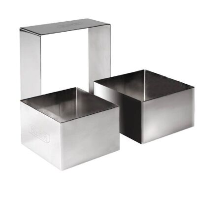 IBILI - Square stainless steel ring 8x8x4,50 cm