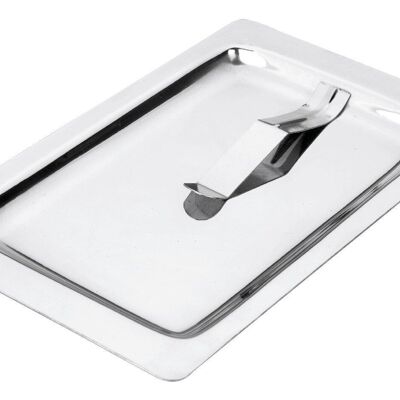 IBILI - Stainless Steel Change Tray with Bill Clip - 17x10.50 cm - Organization and Style in your premises