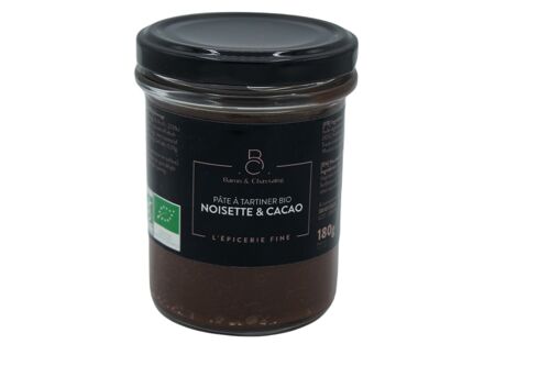 Pâte à tartiner Bio Noisette (25%) & Cacao - 180 g - AB*