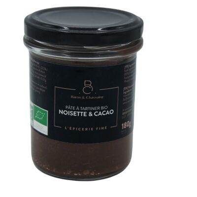 Pâte à tartiner Bio Noisette (25%) & Cacao - 180 g - AB*