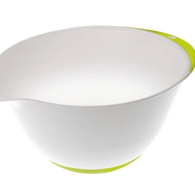 IBILI - Ciotola Pasticceria in Plastica con Base Antiscivolo e Beccuccio Versatore - 18 cm - Comodità e Precisione nelle tue Creazioni