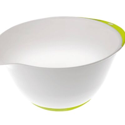 IBILI - Plastic Pastry Bowl with Non-Slip Base and Pour Spout - 24 cm - Convenience and Precision in your Creations