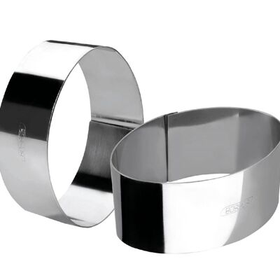 IBILI - Oval stainless steel plating ring 8x5x4.50 cm