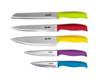 IBILI - Set de 5 couteaux colorés 4