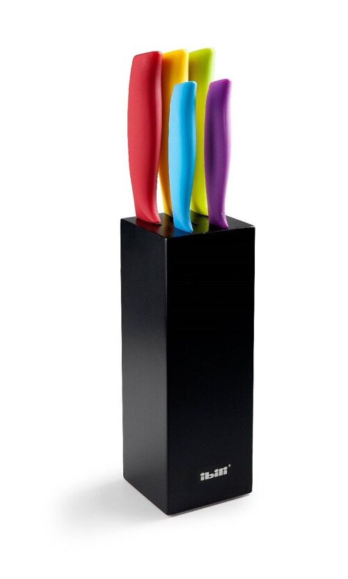IBILI - Juego de 5 cuchillos colorful