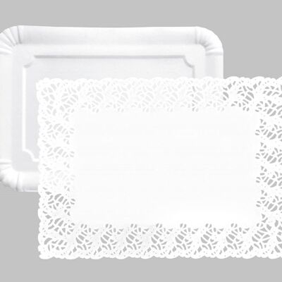 IBILI - 5 trays 34x26+5 doilies 30x39