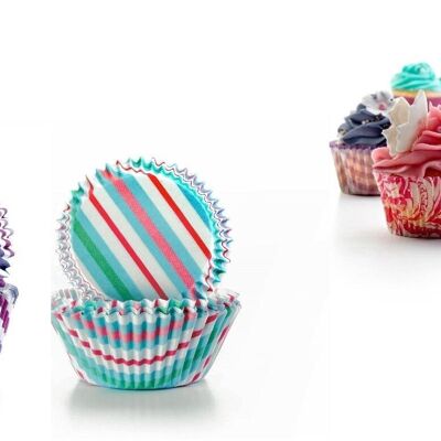 IBILI - Striped pastry capsules (blue+pink)