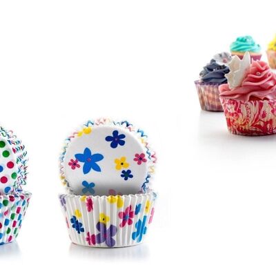 IBILI - Party pastry capsules (polka dot+flower)