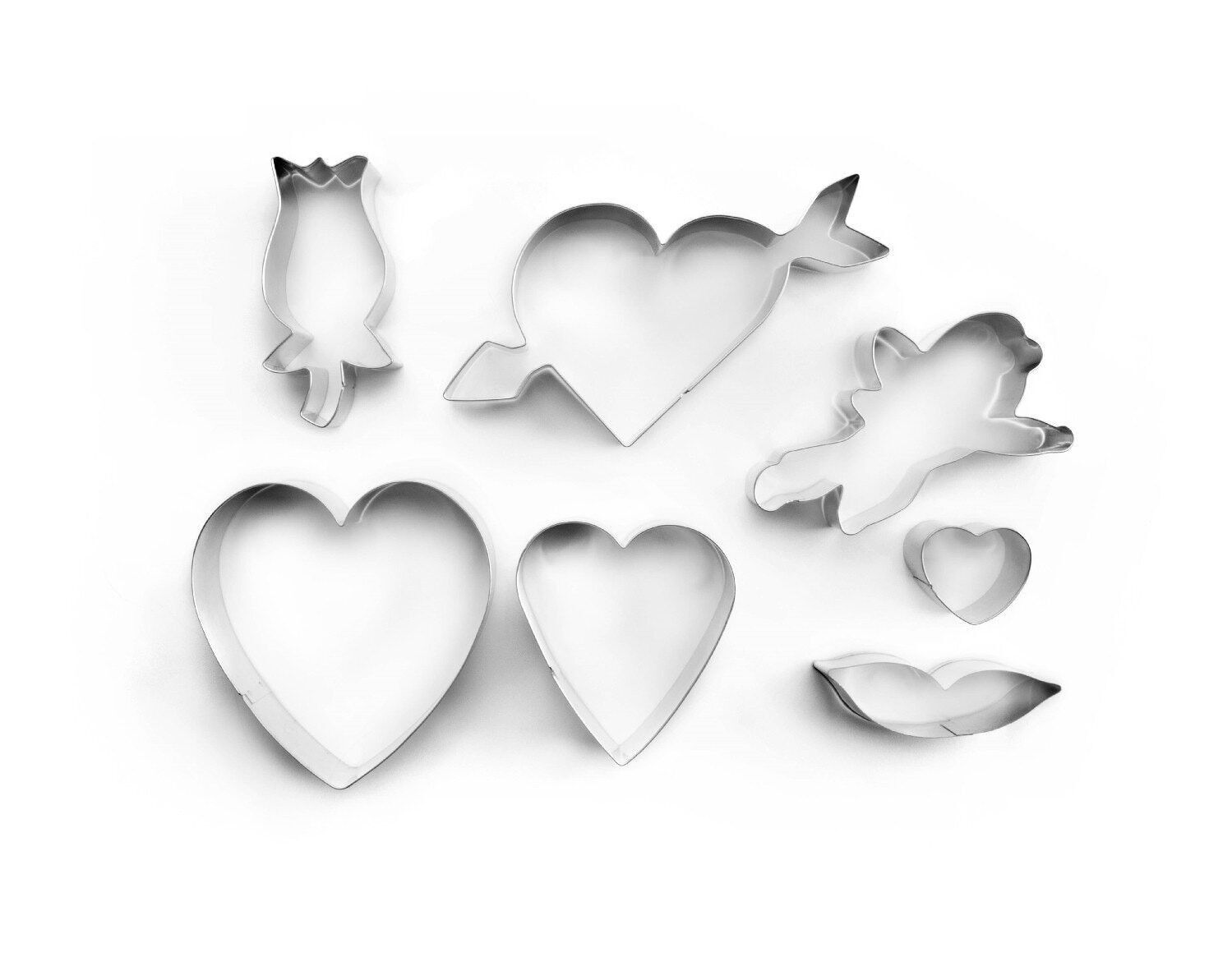 IBILI - Set 7 Valentinstag-Ausstecher aus der Dose