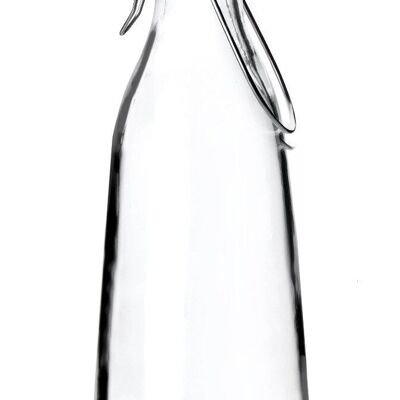 IBILI - Botella leche 1 lt vintage, Vidrio, Reutilizable