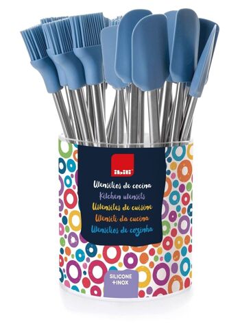 IBILI - Pinceau/spatule (pot 12 pinceaux + 12 spatules 4