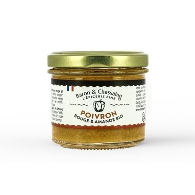 Spreadable organic red pepper with almonds - 95 g - AB *