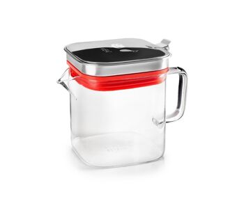 IBILI - Recycleur d'huile de viande carré, Borosilicate, 0.6 l 1