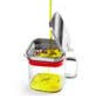IBILI - Reciclador de aceite square pescado, Borosilicato, 0.6 litros