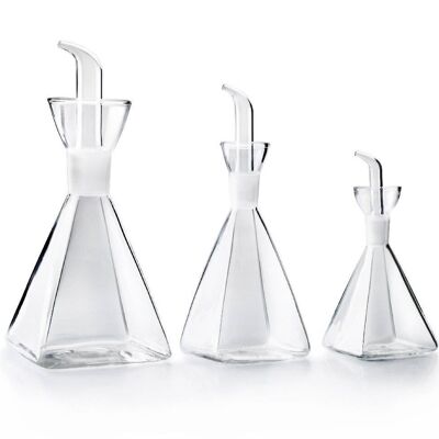 IBILI - Bottiglia per olio in vetro piramidale 125 ml