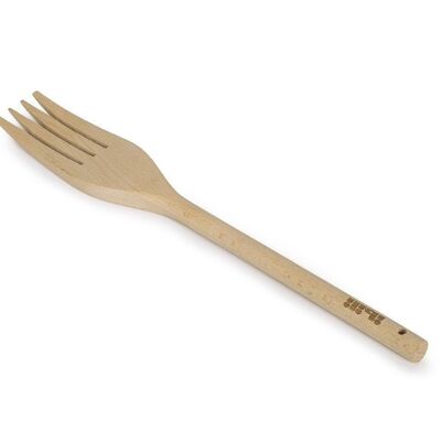 IBILI - Round handle wooden fork 22 cm