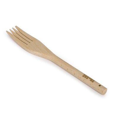 IBILI - Round handle wooden fork 30 cm