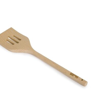 IBILI - Round handle wooden perforated spatula